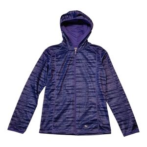 Athletic Works Women's Purple Striped Hoodie